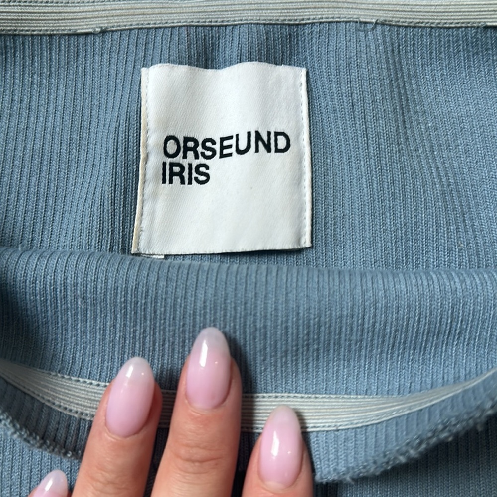 Orseund Iris Off the Shoulder Long Sleeve Crop Top - Picture 2 of 4
